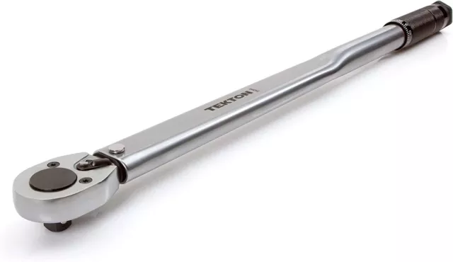 TEKTON 24340 1/2-Inch Drive Click Torque Wrench (25-250 ft.-lb./33.9-338.9 Nm)