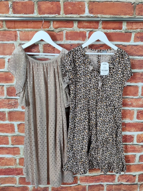 Bnwt Girls Bundle Age 10-11 Years 100% Next Dress Set Gold Sparkle Leopard 146Cm