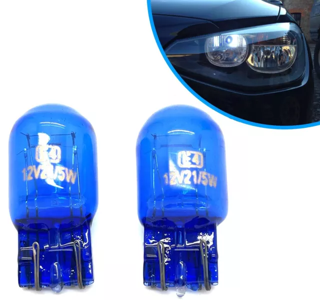 21W/5W Xenon White DRL Light Bulbs 580 7443 7440 7000K For Vauxhall Insignia