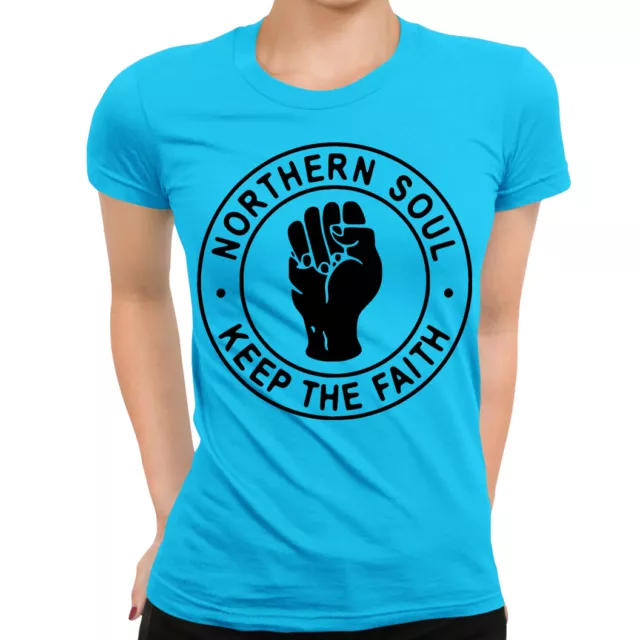 T-shirt donna Northern Soul | 13 colori - serigrafia | Motown Keep Faith