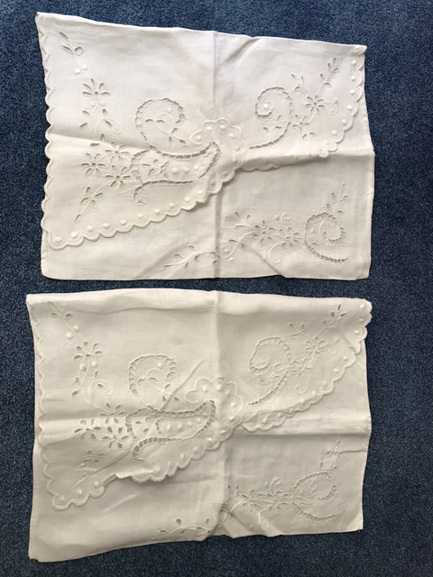 LUOYEHK Set Di 2 Federe Per Cuscini Ricamate, 45 X 45 Cm, Con Canne Blu