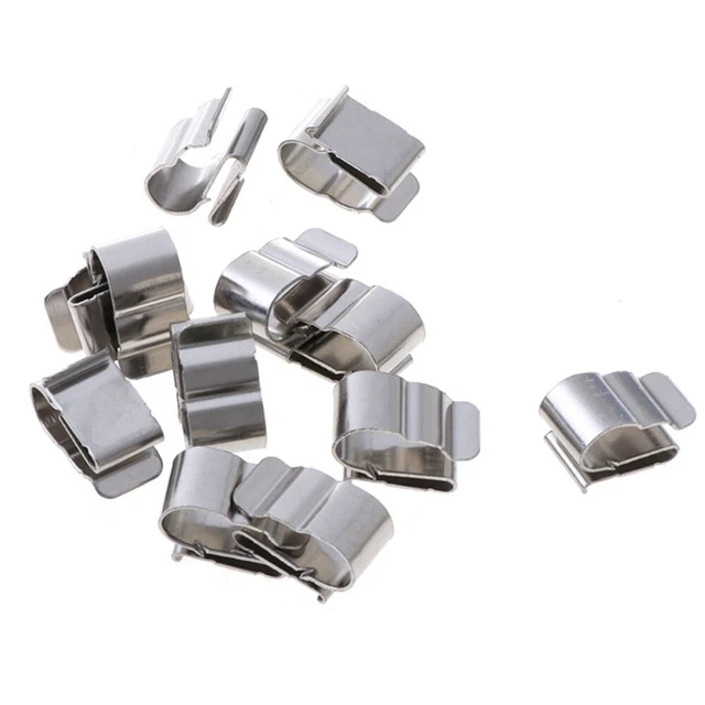 Clips De Protection Panneau Solaire 50 Paquets - Fixation Clôture Pigeon En Acier Inoxydable