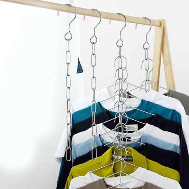 Clothes Hook Hanging Chain Chain Link Connector Organizer Space Saving HC