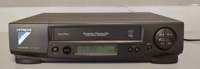 Hitachi Vt-Fx840 Videoregistratore Vhs 6 Testine Hi-Fi Stereo Con Telecomando