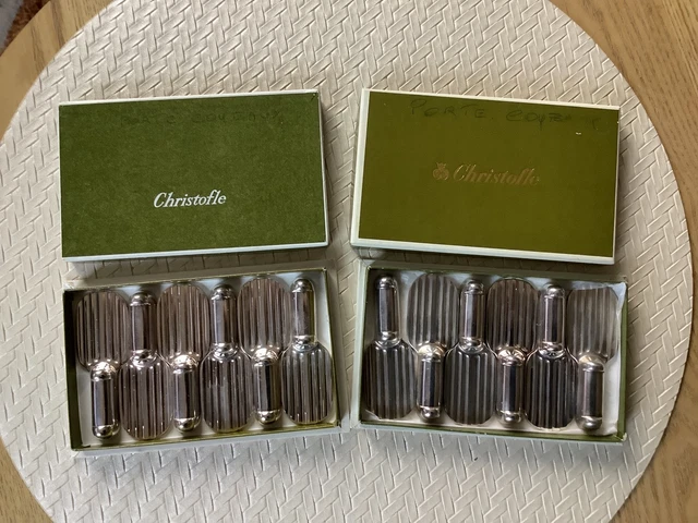 6 porte-couteaux en métal argenté Christofle | Selency