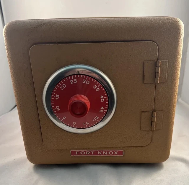 VINTAGE 1960’S FORT Knox Metal Toy Safe Combination Coin Bank £28.27