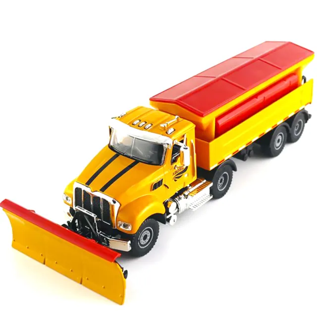 Alloy Winter Service Vehicle Snowplow Truck Car Model Toy 1:50 Scale Diecast