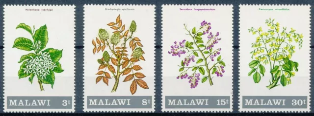 [BIN16650] Malawi 1971 Flowers good set very fine MNH stamps
