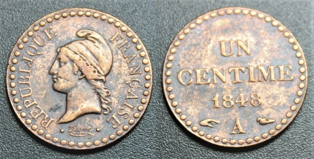 Dupré, 1 centime 1848 A