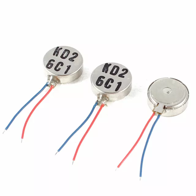 Réparer pièces 3V 2 câbles 10mm x 3,5 mm Coin Téléphone moteur vibration 3 pcs