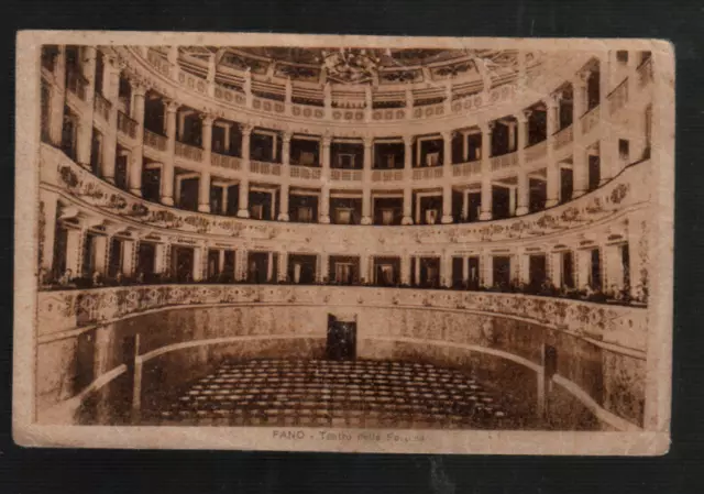 Fano Teatro Della Fortuna  Vg 1919 Ft Piccolo
