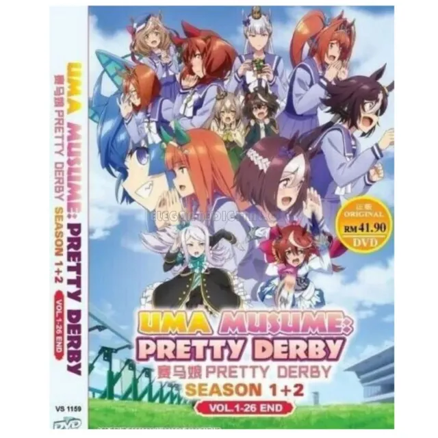DVD UMA MUSUME: Pretty Derby Season 1+2 Vol.1-26 End English