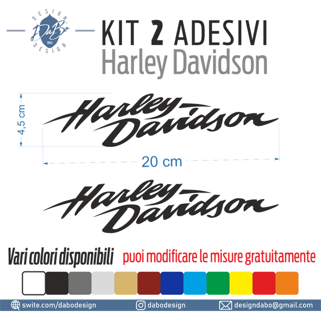 Adesivo serbatoio originale Harley Davidson rif OEM 14004-82