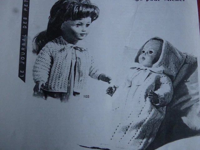 Patron Original De Poupée Françoise - Modes Et Travaux Mars 1964 - Occasion