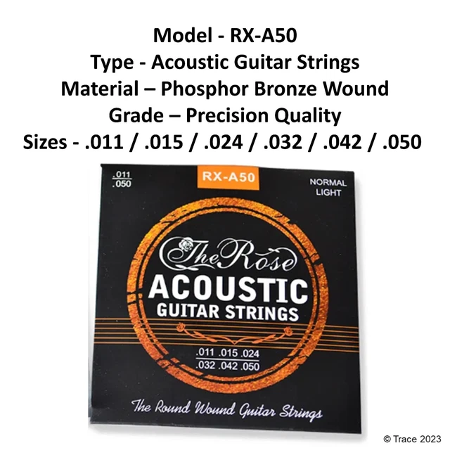 Guitar Strings - Acoustic / Electric / Classical - The Rose