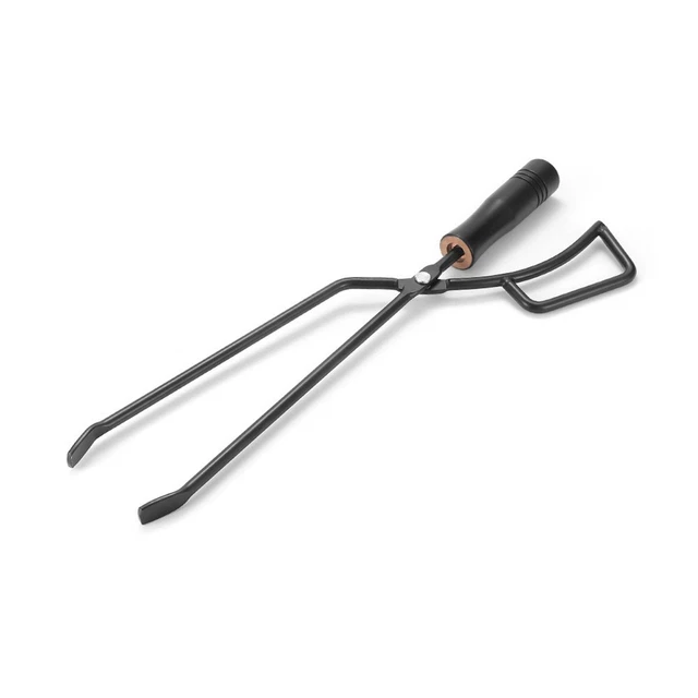 Pince à Charbon/Briquettes En Acier Inox 304 - Longueur 55 Cm, Poignée Anti-Brûlure, Pour Cheminée, BBQ