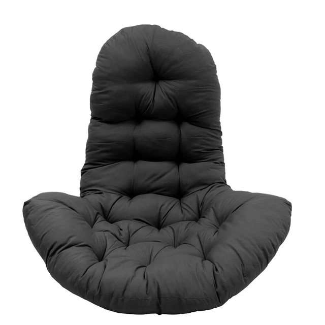 Large Seat Cushion with Backrest Hanging Egg Swing Cane Chair Hammock Soft Pad