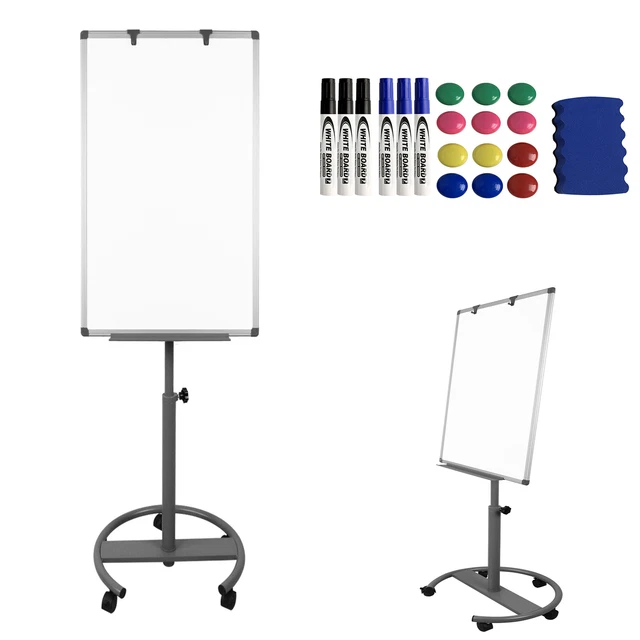 FLIPCHART MIT ROLLENFUSS Whiteboard Moderationswand