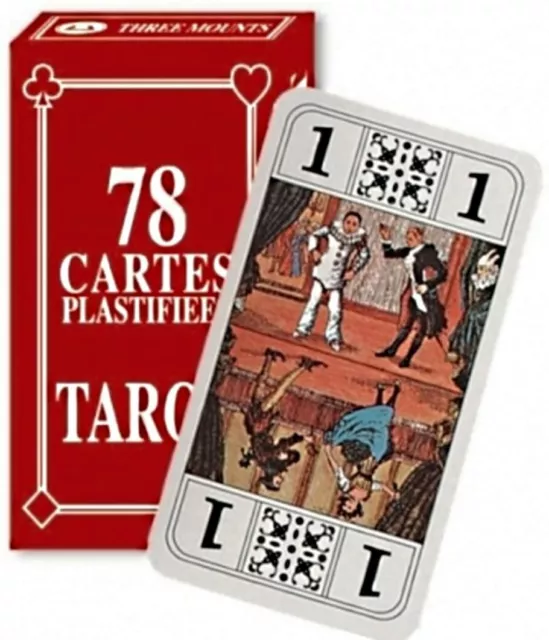 FRANCE CARTES - Jeu de 54 Cartes - Gauloise Rouge - Lot de 3