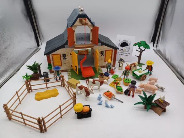 Playmobil / großer Bauernhof 3072 mit Figuren, Tiere und viel Zubehör