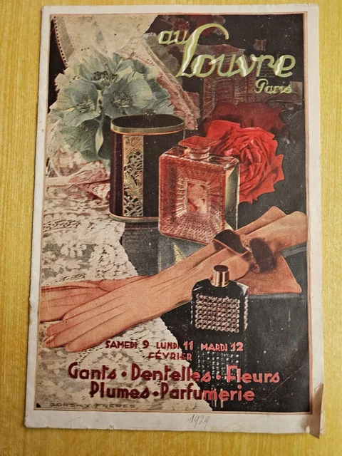 AU LOUVRE  PARIS / MODE FASHION / PUBLICITÉ ADVERTISING 1923 - UK