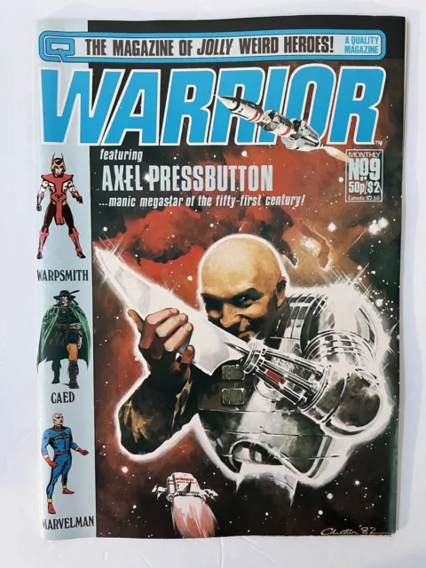 Warrior #9 1983 revista de cómics del Reino Unido Marvelman/V de Vendetta