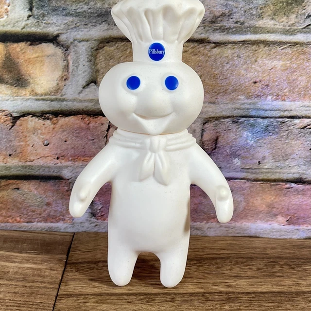 Vintage 1997 Pillsbury Dough Boy Figure Rubber Vinyl Doll 7.5 "