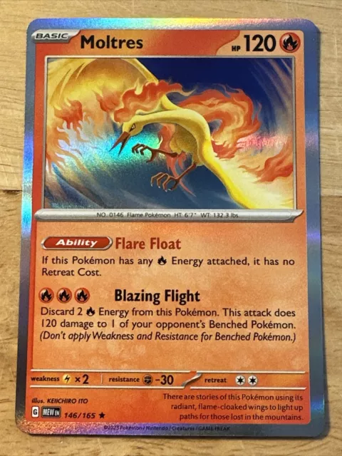 POKÉMON CARD GAME sv2a 146/165 R Parallel Moltres