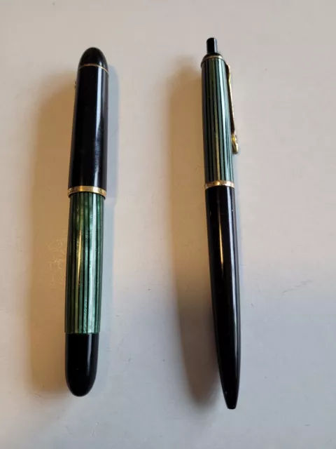 Pelikan Füller 140 mit Goldfeder 14C und Pelikan Kuli 355