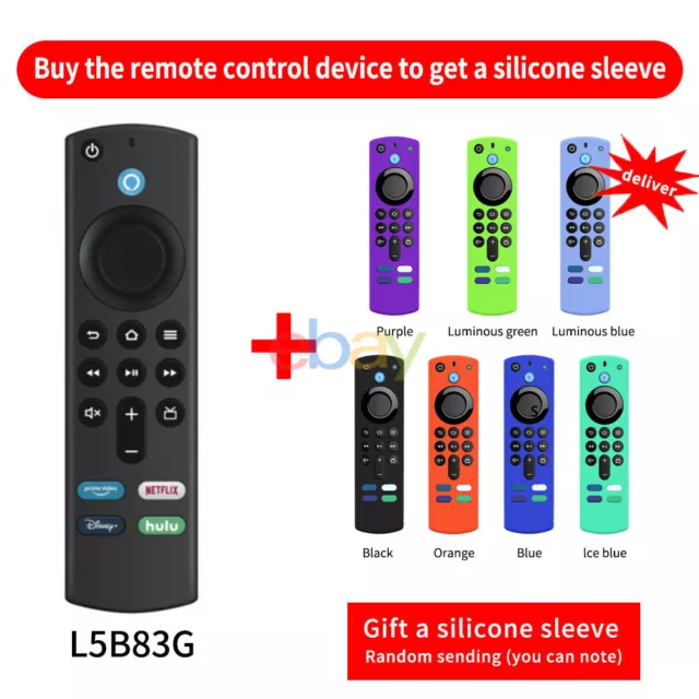 New L5B83G For Amazon Fire TV Stick 3rd Gen Voice Remote Control With Cover