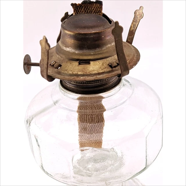 Vintage Glass Oil Lamp