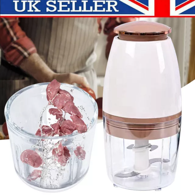 700ml Electric Chopper Food Processor Multi Blender Meat Fruit Vegetable Mixer