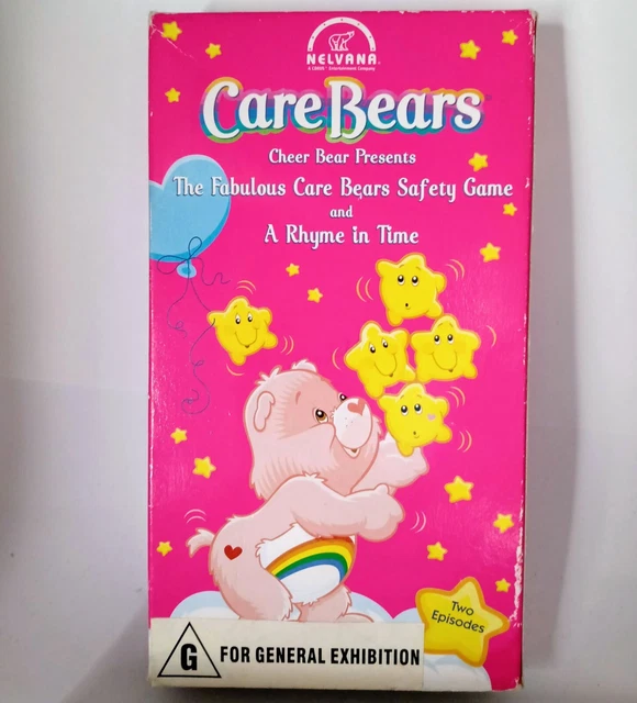 CARE BEARS SAFETY Game & Rhyme in Time VHS Video Tape Rated G 2003 VTG