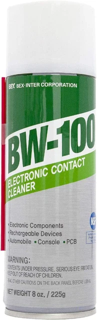 BW-100 Non-Flammable Electronic Contact Cleaner Aerosol Spray- Safely Cleans Joy