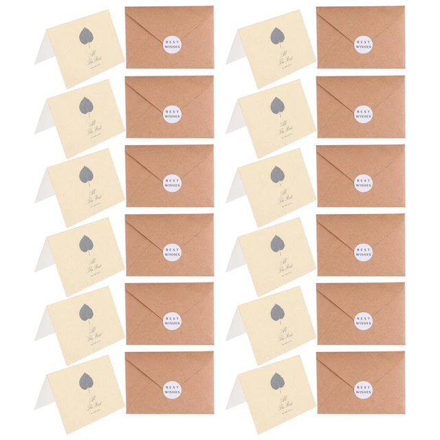 12 piezas tarjetas de notas de fuerza regalo de aniversario tarjeta de bendición tarjetas de boda moda