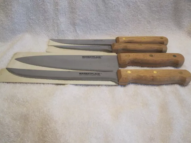 💕 4 Marketplace High Carbon Stainless Cutlery Set 3-Rivet/Full Tang 3Pt8 St135