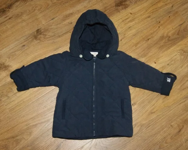 Emile et Rose navy blue hooded jacket for boy 3-6 months 68cm