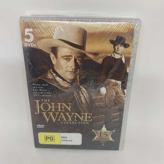 JOHN WAYNE COLLECTION ­(2005) *15 Movies on 5 Discs* DVD Region 4 BRAND ...