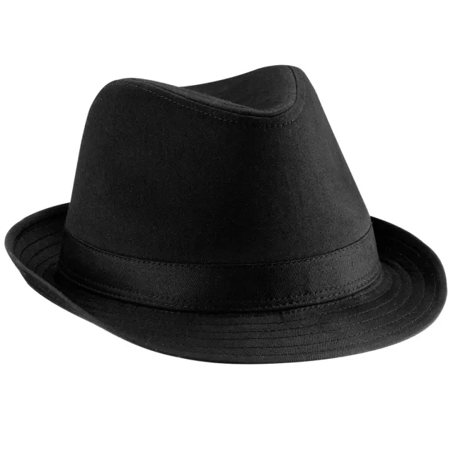 Beechfield Unisex Fedora Hat Trilby Party Szs S/M-L/XL RW259