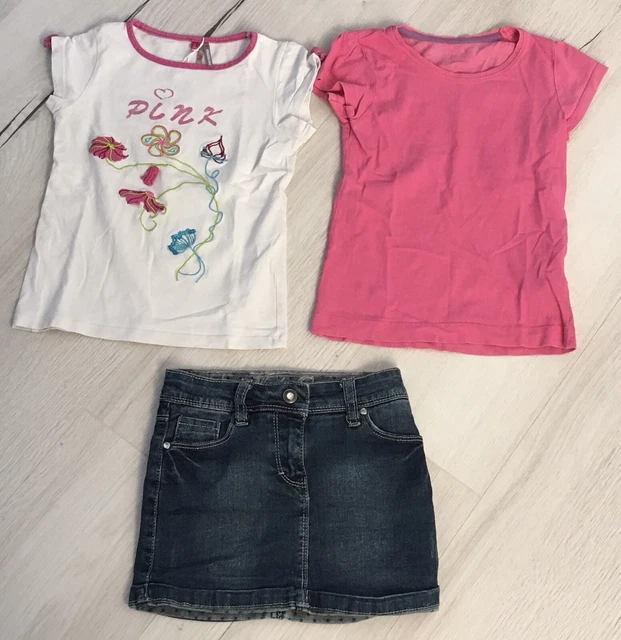 Ensemble Jean Et Sweat + T-shirt Bleu Skate - Monoprix Kiabi - Taille 10 Ans - Fille
