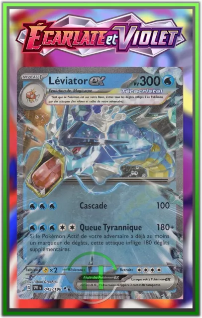 Léviator EX- EV1:Écarlate et Violet - 045/198 - Carte Pokémon Française Neuve