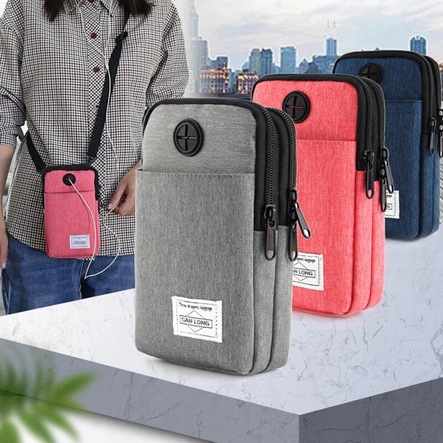 Anti-Theft Marsupio Running Zipper Borsa Da Vita Confezione telefono con foro auricolari per esterni 