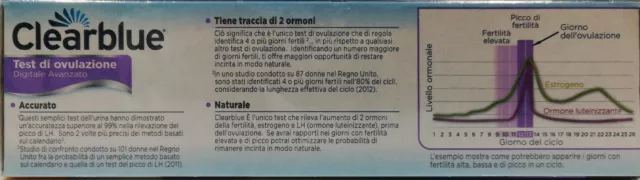 Clearblue Digital Test Ovulazione Avanzato 10 Stick - Primo Prezzo Sottocosto 3