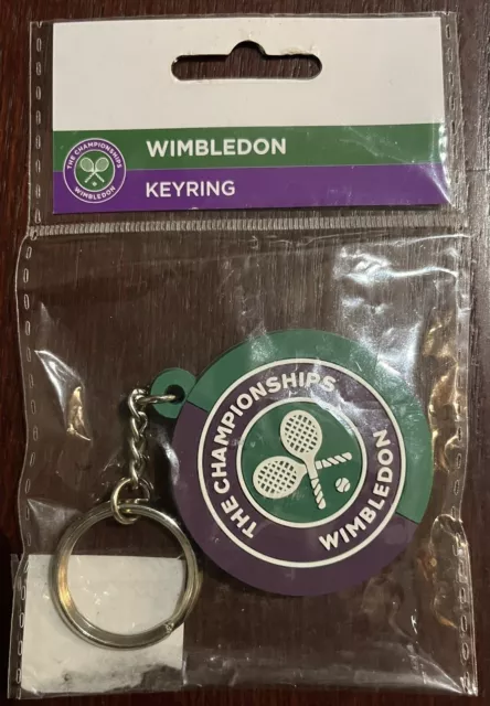 Official Wimbledon Tennis Championships Keyring BNIP