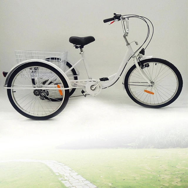 24 Zoll 3 Räder Bike Dreirad Erwachsene Senioren