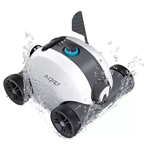 AIPER Cordless Robotic Pool Cleaner Cordless Pool Vacuum Robot Dual-Drive Motors