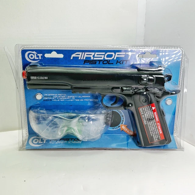 COLT 1911 AIRSOFT pistol kit Soft Air 6mm Gun USA Cyper + Holster