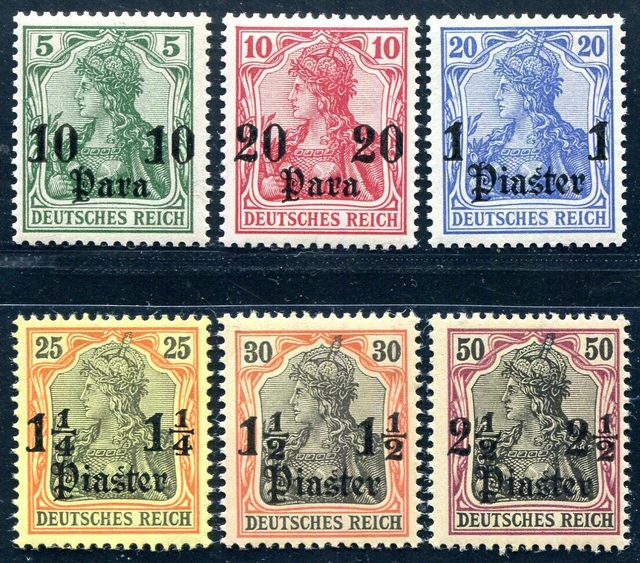 Deutsche Kolonien Türkei 1905 24-28, 30 ** Postfrisch Tadellos (C3951