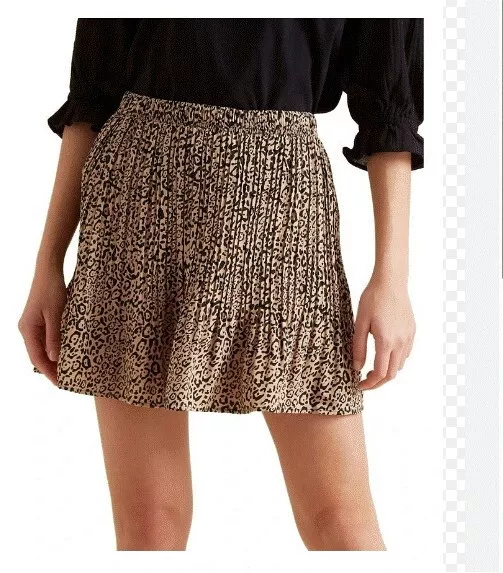 SEED HERITAGE ANIMAL print mini skirt BNWT Size 14 21.00