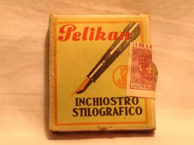 Originale "Ventennio" Scatola Cerini "Pelikan" Con Tassa Regno D'italia-Nuova